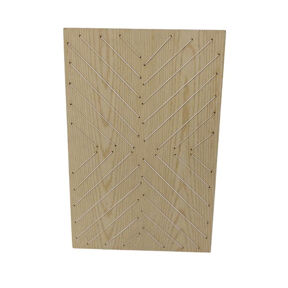 Wood & Elastic Board Wall Organizer Home Office Picture Postcards Notes - Picture 1 of 9